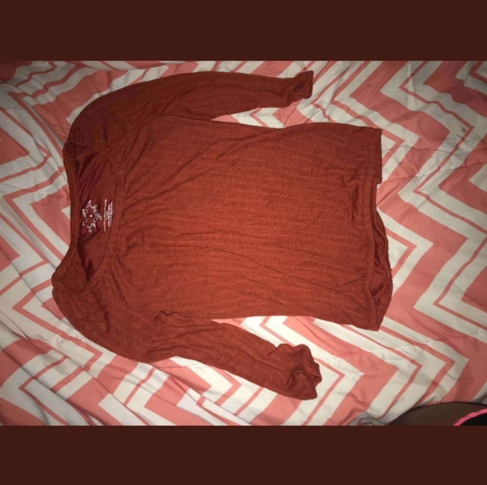Burnt orange blouse